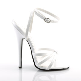 Devious DOMINA-10 Sandalias8 Charol blanco EU-42 / US-12