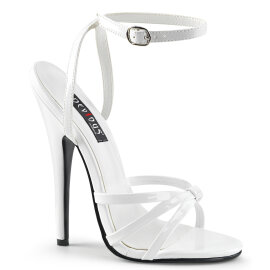 Devious DOMINA-10 Sandalias8 Charol blanco EU-44 / US-14