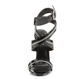 Devious DOMINA-119 Sandalias Charol Negro EU-39 / US-9