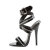 Devious DOMINA-119 Sandalias Charol Negro EU-39 / US-9