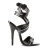 Devious DOMINA-119 Sandalias Charol Negro EU-43 / US-13