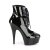 Pleaser Botín DELIGHT-600-22 Negro Charol EU-41 / US-11