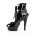 Pleaser Botín DELIGHT-600-22 Negro Charol EU-35 / US-5