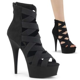 Pleaser Sandalia de Tacón DELIGHT-600-24 Negro...