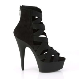 Pleaser Sandalia de Tacón DELIGHT-600-24 Negro EU-39 / US-9