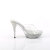 Fabulicious ELEGANT-401 Zuecos con Plataforma  Transparente EU-40 / US-10