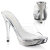 Fabulicious ELEGANT-401 Zuecos con Plataforma Cromo Tono Claro Plata EU-35 / US-5