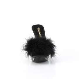 Fabulicious ELEGANT-401 Zuecos con Plataforma de Piel...