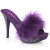 Fabulicious ELEGANT-401 Zuecos con Plataforma de Piel Sintética morado EU-36 / US-6