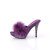 Fabulicious ELEGANT-401F Zuecos con Plataforma de Piel Sintética morado EU-37 / US-7
