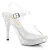 Fabulicious ELEGANT-408 Sandalias Plataforma Tono Claro pedrería Transparente EU-39 / US-9