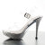 Fabulicious ELEGANT-408 Sandalias con Plataforma Cromo Tono Claro Plata EU-40 / US-10
