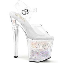 Pleaser ENCHANT-708AQUA-02 Sandalias de Plataforma Transparente EU-35 / US-5