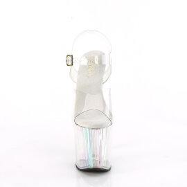 Pleaser ENCHANT-708HT Sandalias de Plataforma Tono Claro Holograma Ahumado Colorido EU-35 / US-5