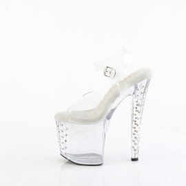 Pleaser ENCHANT-708RS Sandalias Plataforma Tono Claro pedrería Transparente EU-37/US-7
