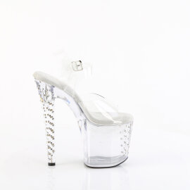 Pleaser ENCHANT-708RS Sandalias Plataforma Tono Claro pedrería Transparente EU-37/US-7