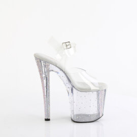 Pleaser ENCHANT-708RS-01 Sandalias Plataforma Tono Claro pedrería Transparente EU-39/US-9