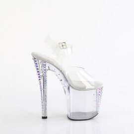 Pleaser ENCHANT-708RS-02 Sandalias Plataforma Tono Claro pedrería Transparente EU-37/US-7