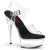 Pleaser EXCITE-608 Sandalias de Plataforma Negro Tono Claro EU-37 / US-7