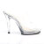 Fabulicious FLAIR-402 Zuecos Transparente EU-39 / US-9