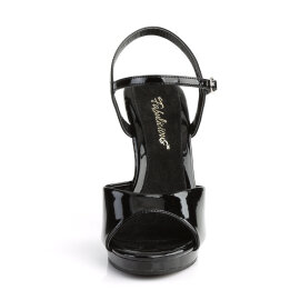 Fabulicious FLAIR-409 Sandalias  Charol Negro EU-44 / US-14
