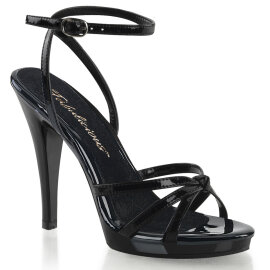 Fabulicious FLAIR-436 Sandalias Charol Negro EU-44 / US-14
