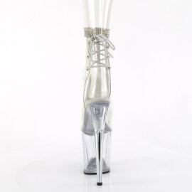 Pleaser FLAMINGO-1018C-2RS Botines Plataforma Tono Claro pedrería Transparente EU-37 / US-7