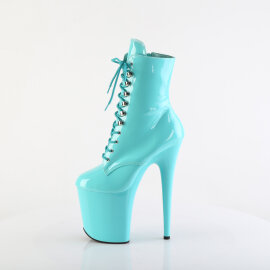 Pleaser FLAMINGO-1020 Botines de Plataforma Charol turquesa EU-35 / US-5