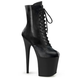 Pleaser FLAMINGO-1020 Botines Plataforma Piel Negro EU-35...