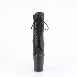Pleaser FLAMINGO-1020 Botines Plataforma cuero Negro...