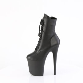 Pleaser FLAMINGO-1020 Botines Plataforma cuero Negro EU-41 / US-11