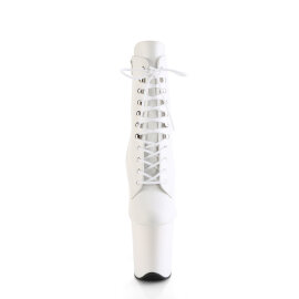 Pleaser FLAMINGO-1020 Botines Plataforma ecoPiel blanco...
