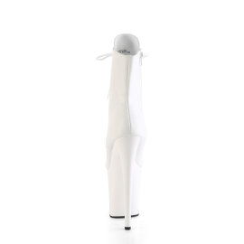 Pleaser FLAMINGO-1020 Botines Plataforma ecoPiel blanco EU-38 / US-8