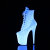 Pleaser FLAMINGO-1020LG Botines con Plataforma Purpurina Neon BlancoEU-41 / US-11