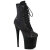 Pleaser FLAMINGO-1020RM Botines Plataforma ecoPiel pedrería malla Negro EU-35 / US-5