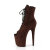 Pleaser FLAMINGO-1021FS Botines Plataforma ecoPiel marrón EU-37 / US-7
