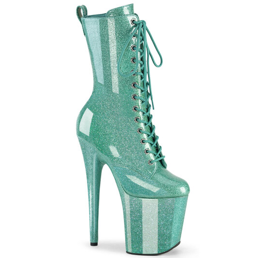 Pleaser FLAMINGO-1040GP Botines Plataforma Charol brillo turquesa EU-44/US-14