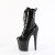 Pleaser FLAMINGO-1040GP Botines con Plataforma Charol Purpurina Negro EU-37 / US-7