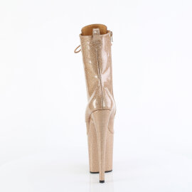 Pleaser FLAMINGO-1040GP Botines con Plataforma Charol Purpurina Dorado EU-43 / US-13