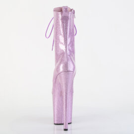 Pleaser FLAMINGO-1040GP Botines con Plataforma Charol Purpurina Púrpura Tono Claro EU-37 / US-7