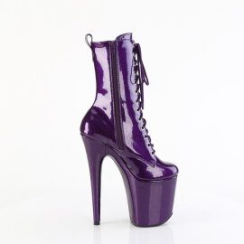 Pleaser FLAMINGO-1040GP Botines con Plataforma Charol Purpurina Brillante Púrpura EU-37 / US-7