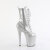 Pleaser FLAMINGO-1040GP Botines con Plataforma Charol Purpurina Plata EU-37 / US-7