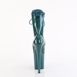 Pleaser FLAMINGO-1040GP Botines con Plataforma Charol Purpurina Azul Verde EU-37 / US-7