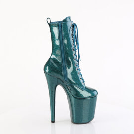 Pleaser FLAMINGO-1040GP Botines con Plataforma Charol Purpurina Azul Verde EU-37 / US-7