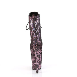 Pleaser FLAMINGO-1040SPF Botines con Plataforma Tela Holograma Metálico Rosa EU-42 / US-12