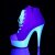 Pleaser Botín DELIGHT-600SK-02 Rosa Blanco-Neón EU-39 / US-9