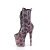Pleaser FLAMINGO-1040SPF Botines con Plataforma Tela Holograma Metálico Rosa EU-37 / US-7
