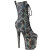 Pleaser FLAMINGO-1040SPF Botines con Plataforma Tela Holograma Metálico Negro EU-37 / US-7