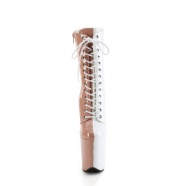 Pleaser FLAMINGO-1040TT Botines Plataforma Charol beige...