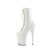 Pleaser FLAMINGO-1040TT Botines Plataforma Charol beige blanco EU-35 / US-5